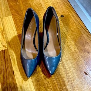 Calvin Klein Silver Heels